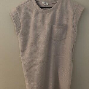 New Entro Sz L Tan Dress